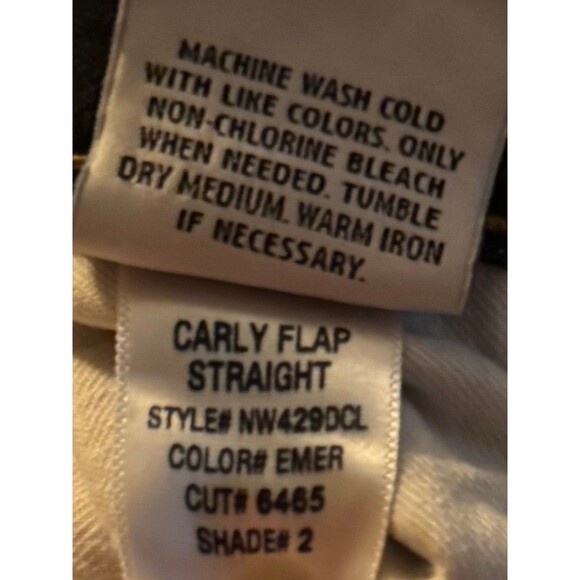 SOLD Vintage Hudson Y2K Low Rise Carly Flap Straight Jeans 26 - Picture 10 of 11